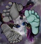 anthro anthrofied claws curling_toes domination/submission dream everfree_forest feet female foot_fetish foot_focus forest group holidays light male male/female moon moonlight night nightmare plant pose shadowbolts_uniform soles spread_toes teasing teasing_viewer teasing_with_feet toes tree trio wings wrinkled_feet wrinkles robinthefox friendship_is_magic halloween hasbro my_little_pony mythology shadowbolts_(mlp) equid equine horse mammal mythological_creature mythological_equine pegasus pony hi_res