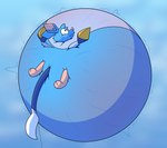 belly belly_blush belly_expansion big_belly blue_belly blush body_blush cast_shadow close_to_bursting expansion huge_belly hyper hyper_belly hyper_inflation immobile inflation motion_lines spherical_inflation bloatable beastieball digs_(bloatable) bildit_(beastieball) 2025 absurd_res hi_res