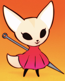 anthro black_eyes cloak clothing cosplay eyelashes female fur open_mouth open_smile red_cloak red_clothing smile solo standing tail tan_body tan_fur kuvshinov-ilya aggretsuko hollow_knight_(franchise) sanrio team_cherry fenneko hornet_(hollow_knight) canid canine fennec_fox fox mammal true_fox 2025 hi_res