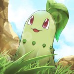 1_toe ambiguous_feral ambiguous_gender blue_sky claw_toes claws cloud day feral grass green_body leaf lens_flare light looking_up low-angle_view open_mouth outside plant pupils quadruped red_eyes red_tongue rock sitting sky solo tongue white_claws white_pupils spicyichizo nintendo pokemon chikorita elemental_creature flora_fauna generation_2_pokemon pokemon_(species) 1:1 2025 absurd_res hi_res lighting shaded