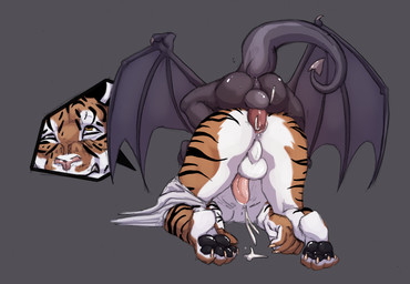 anal anal_orgasm anal_penetration anthro anthro_raped ass_up big_butt bodily_fluids butt cum cum_in_ass cum_inside cum_while_penetrated cumshot defeated duo ejaculation feet forced forced_orgasm from_behind_position genital_fluids glistening glistening_butt hands-free male male/male male_penetrated male_penetrating male_penetrating_male male_rape male_raped male_raping_male orgasm pawpads paws penetration perching_position rape sex size_difference small_dom_big_sub spade_tail spread_wings tail wince wings umpherio dungeons_and_dragons hasbro wizards_of_the_coast ronto_(germfreak) felid mammal pantherine tiger hi_res