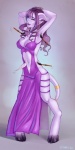 accessory black_hooves blue_eyes bound breasts brush clothing dress female furgonomics glowing glowing_eyes grey_body grey_skin hair hands_behind_head hooves horn humanoid_pointy_ears jewelry long_hair loose_feather magic navel not_furry one_eye_closed paintbrush pointy_ears pose purple_body purple_skin ring simple_background smile solo standing tail tail_accessory tail_jewelry tail_ring tentacles tickling tickling_armpits wink sienna blizzard_entertainment warcraft draenei horned_humanoid humanoid tailed_humanoid 2012 detailed