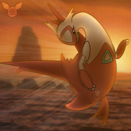 female feral flying genitals sea solo spread_vulva spreading sunset text vulva water albinoraynedeer nintendo pokemon generation_3_pokemon latias legendary_pokemon pokemon_(species) 1:1 absurd_res english_text hi_res