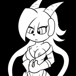 anthro areola biped black_background breasts cleavage clothed clothing female gloves hair handwear horn medium_breasts nipple_slip nipples non-mammal_breasts simple_background solo undressing pembroke pembrokewkorgi freedom_planet galaxytrail mythology sash_lilac aquatic aquatic_dragon dragon mythological_creature mythological_scalie scalie 1:1 2015 absurd_res black_and_white digital_drawing_(artwork) digital_media_(artwork) half-length_portrait hi_res monochrome portrait