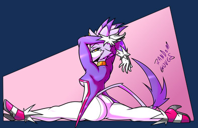 anthro butt clothed clothing female flexible looking_back solo splits spread_legs spreading randomgloves sega sonic_the_hedgehog_(series) blaze_the_cat domestic_cat felid feline felis mammal alpha_channel full-length_portrait hi_res portrait