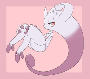 ambiguous_gender anthro digitigrade floating solo weeeeps nintendo pokemon generation_1_pokemon generation_6_pokemon legendary_pokemon mega_evolution mega_mewtwo mega_mewtwo_y mewtwo pokemon_(species) 2023 hi_res
