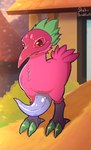 animal_genitalia animal_penis armless beak erection feathers genitals male mask nude penis solo bundefault bandai_namco digimon avi_the_kiwimon_(glaceonzegamer) avian bird digimon_(species) hybrid kiwimon digital_media_(artwork) hi_res