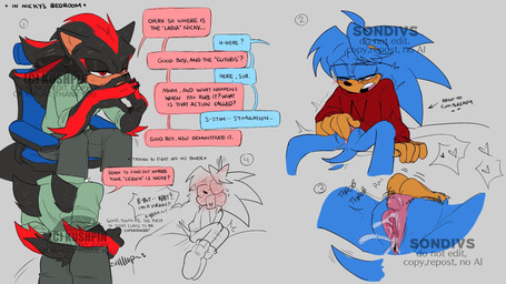 age_difference andromorph anthro blush bodily_fluids duo eyewear genital_fluids genitals glasses good_boy green_eyes intersex intersex/male male red_eyes text vaginal_fluids vulva somedivs sega sonic_the_hedgehog_(series) nicholas_(shaddycatz) shadow_the_hedgehog sonic_the_hedgehog eulipotyphlan hedgehog mammal 16:9 comic english_text hi_res widescreen stepfather_(lore) stepfather_and_stepchild_(lore) stepfather_and_stepson_(lore) stepparent_(lore) stepparent_and_stepchild_(lore) stepparent_and_stepson_(lore) stepson_(lore) trans_(lore) trans_man_(lore)