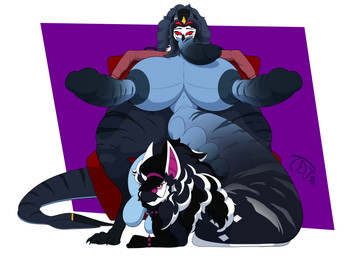 balls big_balls big_breasts big_butt big_penis bracelet breasts butt clothing cock_transformation eyewear genitals glasses gloves handwear huge_balls huge_breasts huge_butt huge_penis huge_thighs hyper hyper_balls hyper_breasts hyper_butt hyper_genitalia hyper_penis intersex jewelry penis penis_tongue spiked_bracelet spikes thick_thighs transformation unusual_anatomy unusual_genitalia_placement unusual_penis_placement thedarkjudge96 mythology avian bird gryphon mythological_avian mythological_creature owl owl_demon absurd_res hi_res