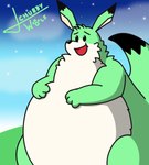 anthro male overweight slightly_chubby slightly_chubby_male solo jchubbywolf bomberman konami marooi bomberman_(species) kangaroo louie_(bomberman) macropod mammal marsupial hi_res