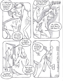 age_difference anthro awkward awkward_moment big_breasts blush blush_lines breasts brush butt_slap clothed clothed/nude clothing dialogue duo embarrassed female female/female freckled_face freckles gloom_lines hat headgear headwear horn humiliation male mature_anthro mature_female nightcap nightgown nude older_male sad slap small_breasts spanking text circe_(artist) deltarune undertale_(series) noelle_holiday toriel bovid caprine deer goat mammal new_world_deer reindeer comic english_text hi_res