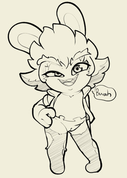 anthro bottomless bottomless_female clothed clothing eyebrows female genitals hand_on_hip jacket legwear looking_at_viewer sharp_teeth shirt solo speech_bubble teeth thick_eyebrows tongue topwear vulva itsunknownanon mario_bros mario_plus_rabbids_sparks_of_hope nintendo raving_rabbids rayman_(series) ubisoft edge_(mario_plus_rabbids) lagomorph mammal rabbid absurd_res hi_res