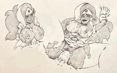 5_fingers big_breasts blush bodily_fluids breast_play breasts circlet clothing duo exposed_breasts faceless_character faceless_male female female_focus female_penetrated fingers genitals gloves hair handwear humanoid_focus humanoid_penetrated humanoid_pointy_ears leggings legwear long_hair male male/female male_penetrating male_penetrating_female male_penetrating_humanoid nipples not_furry open_mouth open_smile penetration penile penile_penetration penis penis_in_vagina pointy_ears sex shirt smile sweat titfuck topwear torn_clothing torn_leggings torn_legwear tunic vaginal vaginal_penetration vulva twistedterra arzette:_the_jewel_of_faramore arzette elf humanoid 2024 traditional_media_(artwork)