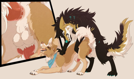 anal anal_penetration animal_genitalia animal_penis anus ass_up balls canine_genitalia canine_penis claws clenched_teeth doggystyle duo erection eyes_closed feral feral_on_feral feral_penetrated feral_penetrating feral_penetrating_feral from_behind_position genitals intraspecies knot knotted_penis long_tongue male male/male male_feral male_penetrated male_penetrating male_penetrating_male open_mouth open_smile penetration penile penile_penetration penis perineum rear_view sex side_view smile tail teeth tongue tongue_out adaxel17 harley_(kabscorner) canid canine mammal 2020 absurd_res hi_res