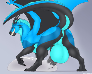 balls big_balls big_penis bodily_fluids condom cum feral filled_condom genital_fluids genitals huge_balls huge_penis hyper hyper_balls hyper_genitalia hyper_penis inviting male penis presenting sexual_barrier_device solo wearing_condom masonparker european_mythology mythology carnyx_(virtualrage) dragon mythological_creature mythological_scalie scalie western_dragon