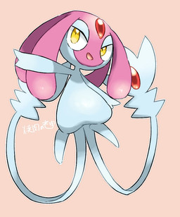 ambiguous_gender feral floating forehead_gem gem simple_background solo tail_gem white_sclera yellow_eyes yakiniku628 nintendo pokemon generation_4_pokemon legendary_pokemon mesprit pokemon_(species) colored