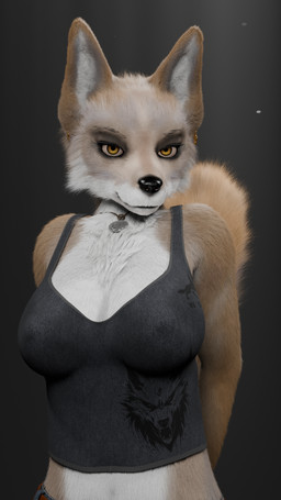 anthro camera clothing female looking_at_viewer posing_for_picture solo tail reaching_art naala canid canine canis mammal wolf 3d_(artwork) 9:16 digital_media_(artwork) hi_res