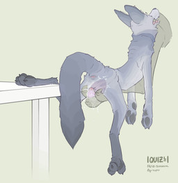 ambiguous_gender animal_genitalia animal_vulva anus blue_body blue_fur bodily_fluids buttplug canine_genitalia canine_vulva curling_toes dangling_arms dangling_legs dildo disembodied_hand dripping duo ejaculation feet female feral fingering fur furniture genital_fluids genitals grey_body grey_fur internal looking_pleasured open_mouth open_smile orgasm orgasm_face penetration plug_(sex_toy) puckered_anus rear_view sex_toy simple_background smile table vaginal vaginal_fluid_drip vaginal_fluids vaginal_penetration vaginal_squirting vibrator vulva quizzical_(artist) canid canine fox mammal red_fox silver_fox true_fox hi_res