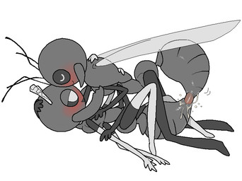 antennae_(anatomy) anthro anthro_on_anthro anthro_penetrated anthro_penetrating anthro_penetrating_anthro armwear arthropod_abdomen arthropod_abdomen_genitalia arthropod_abdomen_penis arthropod_abdomen_vulva biped blush bodily_fluids closed_smile clothing duo elbow_gloves eyes_closed female female_on_bottom female_penetrated genital_fluids genitals gloves grey_body half-closed_eyes hand_on_head handwear happy happy_sex insect_wings intimate intraspecies legwear male male/female male_anthro male_on_top male_penetrating male_penetrating_female mandibles monotone_body mostly_nude mostly_nude_anthro mostly_nude_female mouth_closed multi_arm multi_limb narrowed_eyes on_bottom on_top penetration penile penile_penetration penis penis_in_vagina plantigrade sex side_view simple_background smile stockings vaginal vaginal_fluids vaginal_penetration vulva white_background wings tosx ant arthropod hymenopteran insect 2025 digital_drawing_(artwork) digital_media_(artwork) flat_colors