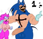 anthro duo erection female genitals lord_x33 male male/female penis bify unknown_artist friday_night_funkin' sega sonic.exe_(creepypasta) sonic_the_hedgehog_(series) amy_rose lord_x sonic.exe sonic_the_hedgehog eulipotyphlan hedgehog mammal