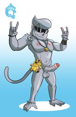 erection foreskin genitals gradient_background humanoid_genitalia humanoid_penis jewelry male necklace penis plushie simple_background solo thekinkybear bandai_namco digimon bax_(monkeydbax) karou_(thekbear) digimon_(species) haplorhine mammal monkey primate hi_res
