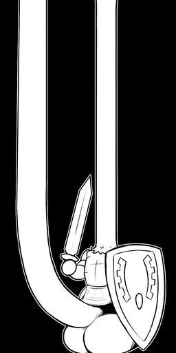 anthro armor balls balls_on_ground big_balls big_penis black_background black_eyes black_nose cheek_tuft facial_tuft genitals glans head_tuft holding_melee_weapon holding_object holding_shield holding_sword holding_weapon huge_balls huge_penis humanoid_genitalia humanoid_penis hyper hyper_balls hyper_genitalia hyper_penis long_neck long_penis male male_anthro melee_weapon open_mouth open_smile outline penis shield simple_background smile solo standing sword tongue tongue_out tuft weapon white_outline unowo undertale undertale_(series) greater_dog canid canine canis domestic_dog mammal 2024 black_and_white digital_media_(artwork) hi_res monochrome