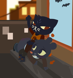 angry anthro blush bottomwear bottomwear_down butt butt_slap clothed clothing duo embarrassed female female/female humiliation leaf on_knee on_lap open_hand open_palm otk pants pants_down partially_clothed public public_humiliation punishment reddened_butt slap smacking_ass spank_marks spanked_butt spanking cream.pup night_in_the_woods lori_meyers mae_borowski domestic_cat felid feline felis mammal mouse murid murine rodent hi_res