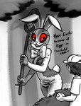 camel_toe duo easter_egg female heart_eyes heart_symbol holidays looking_at_another male male/female text soulcentinel easter five_nights_at_freddy's five_nights_at_freddy's:_security_breach scottgames steel_wool_studios vanny_(fnaf) animal_humanoid human humanoid lagomorph lagomorph_humanoid leporid mammal mammal_humanoid patchwork_creature rabbit 2023 black_and_white_and_red digital_media_(artwork) english_text