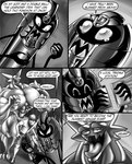 cofagrigus comic dragmon english_text generation_1_pokemon generation_5_pokemon haunter hi_res male monochrome nintendo pokemon pokemon_(species) text transformation