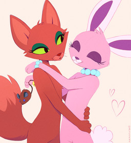 3_fingers anthro biped duo female fingers fur happy hug nude nude_anthro nude_female simple_background smile standing tail whiskers aseethe cartoon_network courage_the_cowardly_dog bunny_(courage_the_cowardly_dog) kitty_(courage_the_cowardly_dog) domestic_cat felid feline felis lagomorph leporid mammal rabbit 2026 digital_drawing_(artwork) digital_media_(artwork)