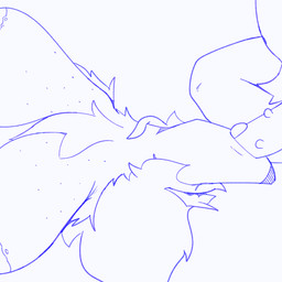 animal_genitalia animal_penis anthro anthro_penetrated duo feline_genitalia feline_penis fellatio female female_penetrated genitals irrumatio male male/female male_penetrating male_penetrating_female oral oral_penetration penetration penile penile_penetration penis penis_in_mouth sex throat_swabbing tongue tongue_out tongue_out_fellatio goodsheep borzoi canid canine canis domestic_dog hunting_dog mammal sighthound 1:1 2d_animation animated