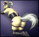 anthro anus ass_up boots butt clothing corset cutie_mark female fishnet_clothing footwear genitals horn legwear lingerie presenting presenting_anus presenting_pussy pussy raised_tail shoes solo tail thigh_highs topwear skipsy hasbro my_little_pony mythology fan_character mercury_shine equid equine mammal mythological_creature mythological_equine unicorn 2017 absurd_res hi_res