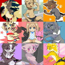anthro bikini black_nose blue_eyes blush bottomwear bra breasts brown_hair brown_nose circle cleavage clothed clothing cloud female hair locker locker_room long_hair looking_at_viewer male panties partially_clothed pattern_bottomwear pattern_clothing pattern_panties pattern_underwear pink_bra pink_clothing pink_panties pink_underwear plushie pose purple_eyes red_bra red_clothing red_panties red_underwear ribbons shirt shorts side-tie_panties sitting skimpy solo spots standing star striped_bottomwear striped_clothing striped_panties striped_underwear stripes swimwear tail topwear training_bra two-piece_swimsuit underwear underwear_only white_bra white_clothing white_panties white_underwear window young young_anthro tsubutekuro canid canine canis cheetah domestic_cat domestic_dog felid feline felis mammal pantherine tiger 1:1 digital_media_(artwork) multiple_images