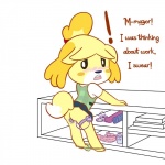 ! animal_crossing blush butt canine dog female isabelle_(animal_crossing) katestrife mammal nintendo panties panties_down sex_toy underwear unprofessional_behavior vibrator video_games
Rating: Explicit
Score: 13
User: Juni221
Date: June 24, 2013