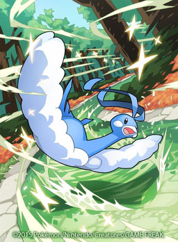 action_pose ambiguous_gender antennae_(anatomy) beady_eyes beak black_eyes blue_antennae blue_body blue_feathers blue_tail cheek_spots cloud cloud_wings copyright_symbol dust feathers feral flying forest glowing grass long_neck midair motion_trail open_beak open_mouth plant pose river sky solo spread_wings symbol tail tail_feathers toony tree unusual_anatomy unusual_wings vertical_bar_eyes water white_beak white_wings wings naoki_saito nintendo pokemon pokemon_tcg altaria avian bird generation_3_pokemon pokemon_(species) 2015 compression_artifacts digital_drawing_(artwork) digital_media_(artwork) full-length_portrait official_art portrait