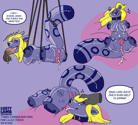 4_missing_limbs amputee anthro bdsm blush bodily_fluids body_writing bondage bound breasts cum cum_in_ass cum_in_vagina cum_inside cum_on_breasts cum_on_face cunnilingus detachable detachable_head dialogue disability fellatio female genital_fluids modular oral penile sex sex_doll sex_toy solo spots suspension suspension_bondage tail tally_marks text vaginal western_tally_marks writing_on_butt conditional_dnp lustylamb felid living_sex_doll mammal pantherine snow_leopard comic english_text url