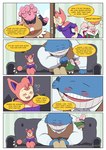 aaron_schmit absurd_res anthro babysitter blissey blush comic dialogue english_text female generation_2_pokemon generation_3_pokemon generation_4_pokemon happiny hi_res larger_male male nintendo pokemon pokemon_(species) size_difference skitty smaller_female text tinder_skitty tinder_skitty_(series) tinder_wailord wailord
