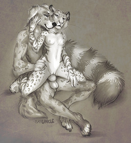 anthro anthro_on_anthro balls big_tail bite breasts caressing chair_position claws duo ear_piercing erection eye_contact female female_penetrated fluffy fluffy_tail from_behind_position fur genitals grey_background hand_on_face hand_on_leg hand_on_thigh interspecies intimate knot looking_at_another male male/female male_penetrating male_penetrating_female markings navel neck_bite nipples nude on_lap on_top penetration penile penile_penetration penis penis_in_vagina piercing sex simple_background sitting sitting_on_lap small_breasts spots spread_legs spreading straddling striped_markings striped_tail stripes tail tail_markings tasteful toe_claws torso_grab vaginal vaginal_penetration vulva sayuncle canid canine canis domestic_dog felid hybrid mammal pantherine tiger 2014 monochrome