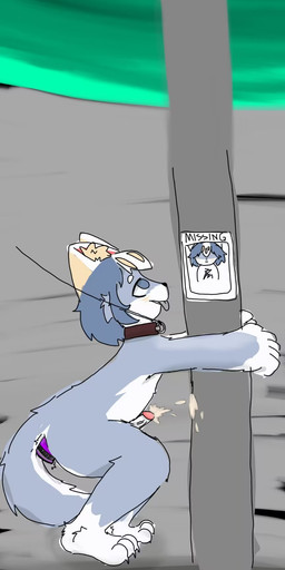 anal anal_penetration blue_body blue_tail bodily_fluids collar collar_only crouching cum feet fur genital_fluids genitals humanoid_genitalia humanoid_penis inner_ear_fluff kemono leash leashed_collar looking_up male nude object_in_ass open_mouth outside penetration penis sex_slave sex_toy sex_toy_in_ass sex_toy_insertion slave solo tail tongue tongue_out tuft white_feet white_hands yellow_ears young young_male krisellt character_dpaws canid canine fox mammal hi_res