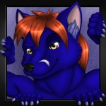 amber_eyes ambiguous_gender anthro blue_body blue_skin close-up hair inner_ear_fluff multi_arm multi_limb orange_hair smile solo tuft yellow_eyes nisharu tazel canid canine fox mammal 1:1 bust_portrait digital_media_(artwork) portrait