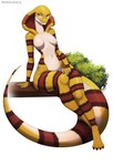 anthro breasts female front_view medium_breasts non-mammal_breasts solo missonika onikik fora reptile scalie snake absurd_res digital_drawing_(artwork) digital_media_(artwork) hi_res