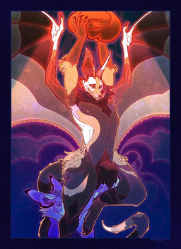 5_fingers animal_genitalia anthro athletic athletic_anthro athletic_male ball_fondling balls big_sheath blue_border blue_eyes border claws cute_fangs disembodied_sheath duo fangs finger_claws fingers floating fondling genitals holding_another holding_another's_balls holding_object holding_object_above_head huge_sheath looking_at_viewer male membrane_(anatomy) membranous_wings nude overhead_lighting pubes sheath solo_focus spread_wings stained_glass teeth toe_claws wings ratfriday xander_(kurrikage) bat mammal megadermitid microbat 2024 absurd_res dated hi_res restricted_palette signature