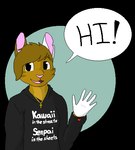2015 aliasing anthro black_clothing black_hoodie black_topwear bracelet breasts brown_body brown_fur brown_hair cel_shading clothed clothing dialogue digital_drawing_(artwork) digital_media_(artwork) domestic_cat english_text felid feline felis female fur gesture greeting greeting_viewer hair handwritten_text hoodie humanoid_hands jewelry looking_at_viewer low_res mammal markings notched_ear open_mouth open_smile pink_inner_ear pink_nose pink_tongue sebdoggo shaded simple_background smile solo speech_bubble talking_to_viewer text text_on_clothing text_on_hoodie text_on_topwear tongue topwear waving waving_at_viewer white_markings white_text