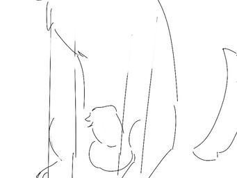 anatomically_inaccurate animal_genitalia animal_penis canine_genitalia canine_penis erection feral genitals male penis sheath sitting solo tail tail_motion tailwag canid canine canis domestic_dog mammal 4:3 animated monochrome