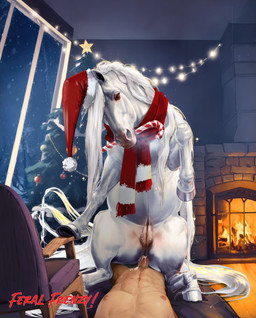 animal_genitalia bestiality bodily_fluids candy candy_cane christmas_clothing christmas_decorations christmas_headwear christmas_lights christmas_tree clothing cowgirl_position cum cum_inside dessert duo equine_genitalia erection female female_on_human female_penetrated feral feral_penetrated fire fireplace first_person_view food from_front_position genital_fluids genitals hat headgear headwear holidays human_on_feral human_penetrating human_penetrating_female human_penetrating_feral human_pov interspecies light_body light_skin male male/female male_on_feral male_penetrating male_penetrating_female male_penetrating_feral male_pov mane nipples on_bottom on_top penetrating_pov penetration penile penile_penetration penis penis_in_vagina plant santa_hat sex snow string_lights tail teats tree vaginal vaginal_penetration vulva white_body white_mane aaorin feral_frenzy christmas equid equine horse human mammal hi_res