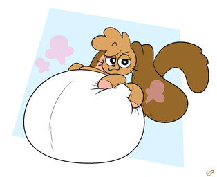 ambiguous_gender anthro big_diaper big_ears black_nose blush blush_lines brown_body brown_ears brown_tail clean_diaper clothed clothing diaper diaper_only diaper_puff eyebrows featureless_feet featureless_hands feet floppy_ears foot_on_diaper hand_on_diaper heart_eyes heart_symbol huge_diaper long_tail narrowed_eyes pink_inner_ear plushie raised_eyebrow seam_(sewing) simple_background sitting sitting_on_diaper smile solo tail three-quarter_view topless touching_diaper wearing_diaper white_diaper youknowthatpup floppy_(hypnotoyskylar) animate_inanimate domestic_cat felid feline felis hybrid lagomorph leporid living_plushie mammal rabbit 2025 full-length_portrait hi_res portrait signature