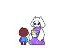 anthro brown_hair clothing duo eyewear female glasses hair headpat hug kneeling letter male robe rubbing_head simple_background sweater topwear white_background asepriterico undertale undertale_(series) frisk_(undertale) toriel bovid caprine goat human mammal animated no_sound short_playtime webm mother_(lore) mother_and_child_(lore) parent_(lore) parent_and_child_(lore)