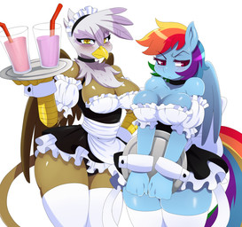 2014 anthro anthrofied avian beak big_breasts blush breasts cleavage clothed clothing cup digital_media_(artwork) duo equine female friendship_is_magic gilda_(mlp) gryphon hair half-closed_eyes headgear hi_res holding horn legwear looking_at_viewer maid maid_uniform mammal multicolored_hair my_little_pony panties pegasus plain_background plate purple_eyes rainbow_dash_(mlp) rainbow_hair sssonic2 standing straw sweat thigh_highs tsundere underwear uniform white_background wings yellow_eyes
Rating: Questionable
Score: 37
User: lemongrab
Date: December 22, 2014 2014 anthro anthrofied avian beak big_breasts blush breasts cleavage clothed clothing cup digital_media_(artwork) duo equine female friendship_is_magic gilda_(mlp) gryphon hair half-closed_eyes headgear hi_res holding horn legwear looking_at_viewer maid maid_uniform mammal multicolored_hair my_little_pony panties pegasus plain_background plate purple_eyes rainbow_dash_(mlp) rainbow_hair sssonic2 standing straw sweat thigh_highs tsundere underwear uniform white_background wings yellow_eyes
Rating: Questionable
Score: 37
User: lemongrab
Date: December 22, 2014