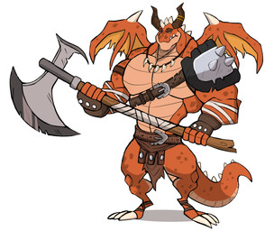 anthro arm_wraps axe belt bottomwear claws clothing fingerless_gloves gloves handwear horn jewelry loincloth male manly melee_weapon muscular muscular_anthro muscular_male necklace orange_body simple_background solo standing tail weapon white_background wings wraps darknaigart european_mythology mythology nameless_character dragon mythological_creature mythological_scalie scalie western_dragon winged_dragon absurd_res hi_res