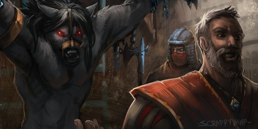 angry anthro axe belt bound chain chained clothed clothing cuff_(restraint) dominant dominant_human dominant_male dungeon fantasy fully_clothed group male melee_weapon military muzzle_(object) nude prisoner red_eyes restrained restraints shackles soldier submissive submissive_male suspension warrior weapon scrappyvamp mythology fang_(severedfang) canid canine human mammal mythological_canine mythological_creature werecanid werecanine werecreature werewolf